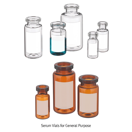 Wheaton® Premium Serum Bottle, 1.5~500㎖ Ideal for Autosamplers & General Purpose, ASTM·ISO·USP, 세럼 바틀