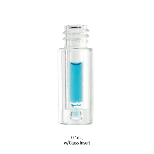 Wheaton® 8-425 Screwtop PP Vials, Φ 12×32 mmFor 0.1 & 0.3㎖, Sealed-in Limited Volume Insert, Cap / Septa Separately, [ USA-made ]