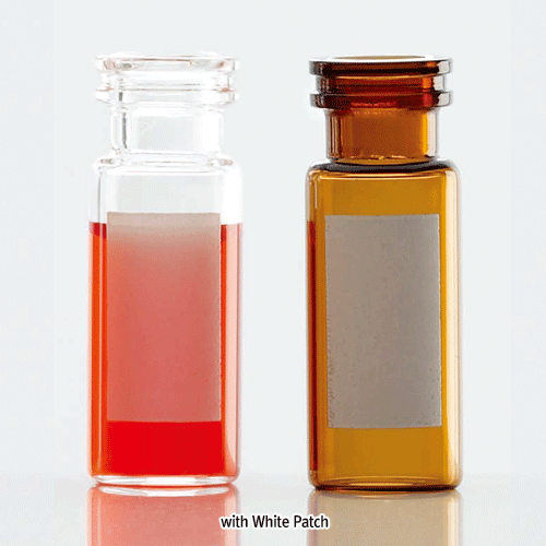 Wheaton® 11 mm Crimp-Top, 12×32 mm Large Opening E-Z® Vials 1.8 ml, 40 % Larger-Opening Vial, with Seal/Septa, Complete Case