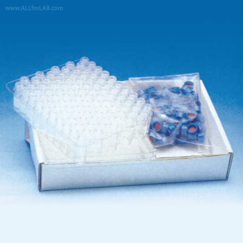 Wheaton® 9mm Screw-Top, 12×32 mm LVI / ABC® Vials & Cap0.3 ml, Glass, Sealed-in Limited Volume Insert, Vial / Cap Complete-case