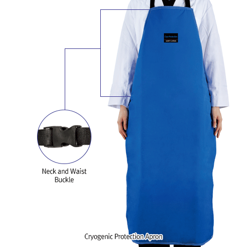 Cryogenic Protection Apron, Waterproof, Preventing Frostbite & Burn, -250℃ Ideal for LNG, Cold Storage Work, Handling Cryogenic Sample, 저온용 앞치마