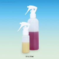 HDPE Spray Bottle, Gun- & Mini Gun-type, Translucent, 50~1,000㎖ Suitable for Liquids Spray, -50℃+105/120℃, HDPE 분무기