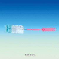 Bottle Brushes, with Easy Grip PP Handle Ideal for Cleaning Bottom & Shoulders of Bottles, 바틀 브러쉬