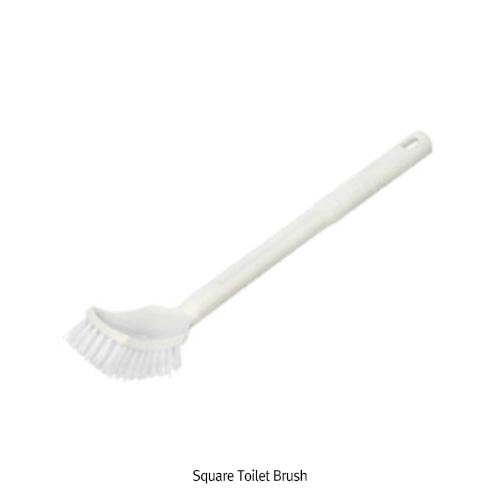 Square Toilet Brush, with PP handle, Multi-use, Overall Length 420mm Ideal for Cleaning Toilet, Durable & Long Lasting, PP 사각 변기용 브러쉬