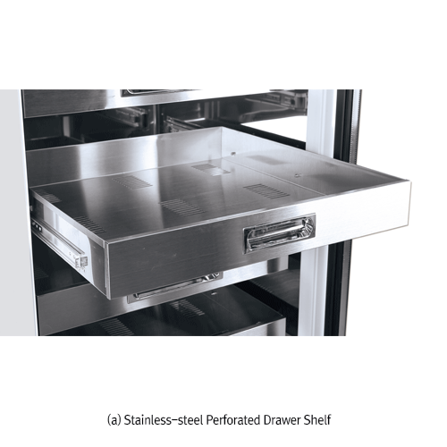 DAIHAN® 2℃~10℃ SMART Blood Bank Refrigerator “Ref.B”, 150·280·600·1300Lit, Medicaluse With Smart-LabTM System, CFC-Free(R-404A), Forced-air, Built in Temperature Chart Recorder, Dual Eva-defrost, Glass Door Stainless-steel Perforated Drawer Shelf, Door Lo