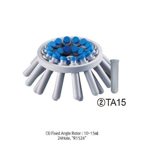 DAIHAN® 1.5~50㎖ Popular Classic Centrifuge “Cef”, 3000·3400·6000rpm, Medicaluse approved With 6- & 8-Hole, or 12- & 24-Hole(in 50㎖ Model) Fixed Angle Rotor, Safety Balance, 1.5~50㎖ 튜브용 경제형 원심분리기