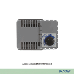 DAIHAN® 33Lit Auto-Dry PMMA Desiccator, Short- & Tall-form, Dehumidifier ~25%RH With ABS Frame·Digital Thermo-Hygrometer, 자동 습도 조절 데시케이터