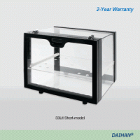 DAIHAN® 33Lit General Purpose PMMA Desiccator, Short- & Tall-form With ABS Frame·Shelf·Desiccant Tray, [Korean-made], 범용 PMMA 데시케이터