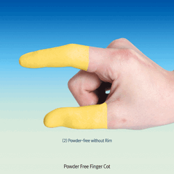 Antistatic Powder Free Finger Cot, Class 1000, Multiple washed, Made of High-quality Latex Ideal for Clean Room, Electronic Industry(PCB, BLU) & Lab, 크린룸용 라텍스 골무, 정전기 방지