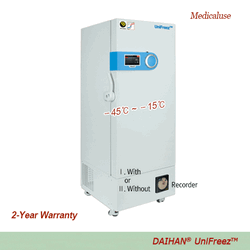 DAIHAN® -45℃~-15℃ SMART Multiuse Freezer “Fre-B45”, UniFreezTM Single Compressor, Medicaluse Smart-LabTM with WiReTM App, Programmable & Monitoring System, CFC-free Refrigerant, 393·503·714·812Lit Ideal for Secure Storage of Vaccine·Viruses·Anatomy Compon