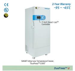 “DuoFreez TM ” 308·393·503·714·796 Lit Smart-Lab TM ULT Freezer, Class-Ⅱ Medical Device(NIDS), -95℃~-65℃Non-Freon Refrigerants, Auto Vacuum Releasing System, Eco Mode, 4 & 5-Inner Door, Upright-type초저온 냉동고, 업라이트형, DuoFreez TM System, 7 인치 풀터치 스크린 컨트롤러, 친환