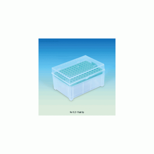 PP Empty Micro Tip Rack/Box, with 96-Wells & Transparent Lid, for 0.1 ...