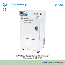 DAIHAN SMART Low Temperature(B.O.D) Incubator “ThermoStableTM SIR”, 150 250 420 700 lit, Medicaluse(230V) With Smart-LabTM Controller, 4″Full Touch Screen, Fuzzy-PID Control, CFC-free(R-404A), 0℃~60℃, ±0.2℃, with Certi. & Traceability 스마트 저온(b.o.d) 배