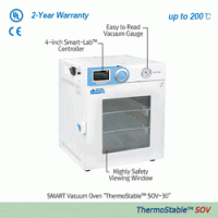 DAIHAN Gas Exchangeable SMART Vacuum Drying Oven “SOV”, 20·30·70 lit, 10~750mmHg, 200℃ With Smart-LabTM Controller, 4″Full Touch Screen, Highly Safety View Window, 2 Al-Shelf, Digital PID Control, Superior Temp & Vacuum Accuracy Excellent Thermal Con
