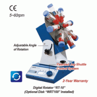 DAIHAN® Programmable Digital Rotator “RT-10”, 0~90° Mixing Angle, 5~60rpm, with Certi. & Traceability With Digital Feedback Control, Adjustable Speed & Angle of Rotation, Continuous or Timed Operation 디지털 로테이터, 디지털 피드백 컨트롤 시스템, 회전각 및 회전속도 조절 가능